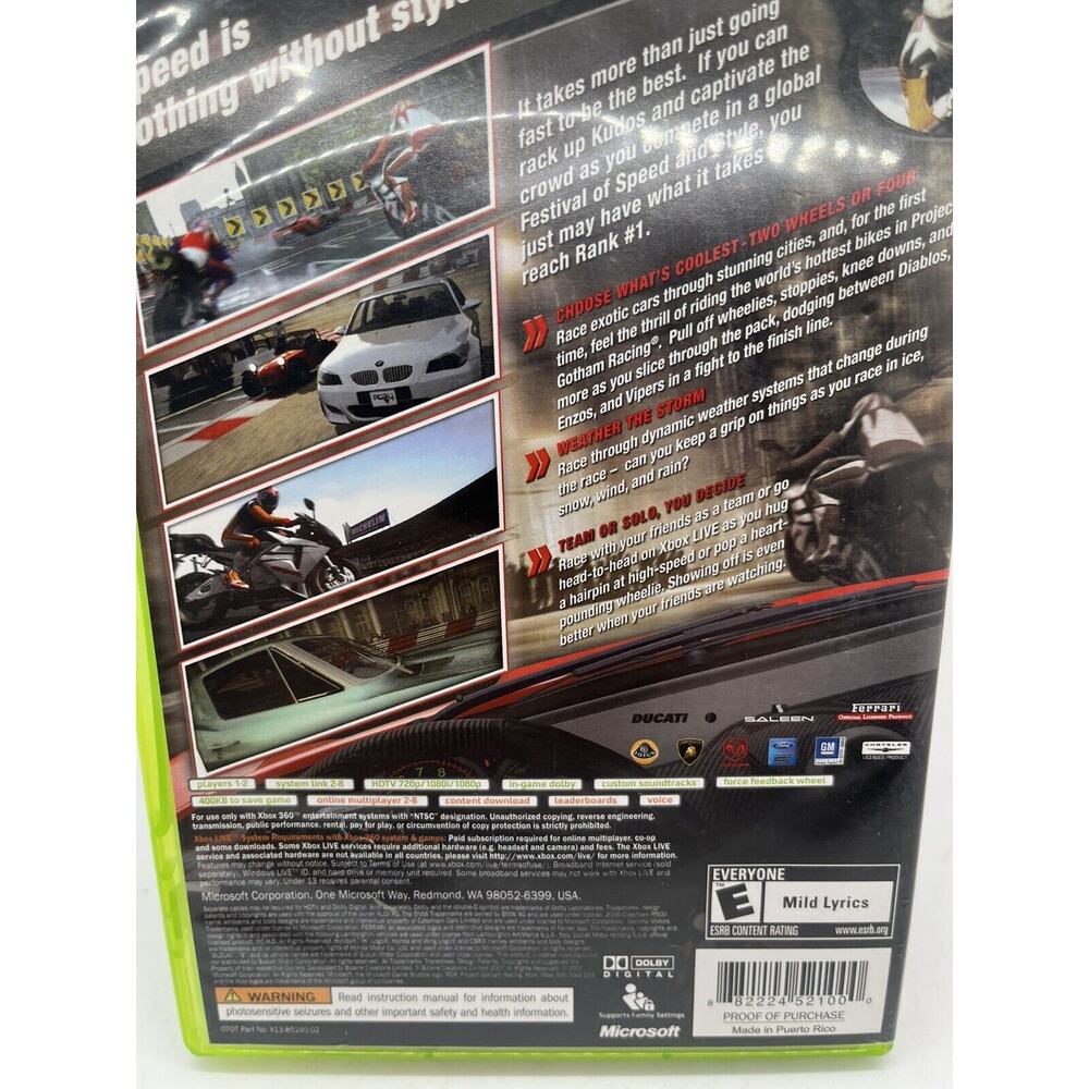 Project Gotham Racing 4 - Xbox 360 Game - Complete & Tested - Picture 3 of 8